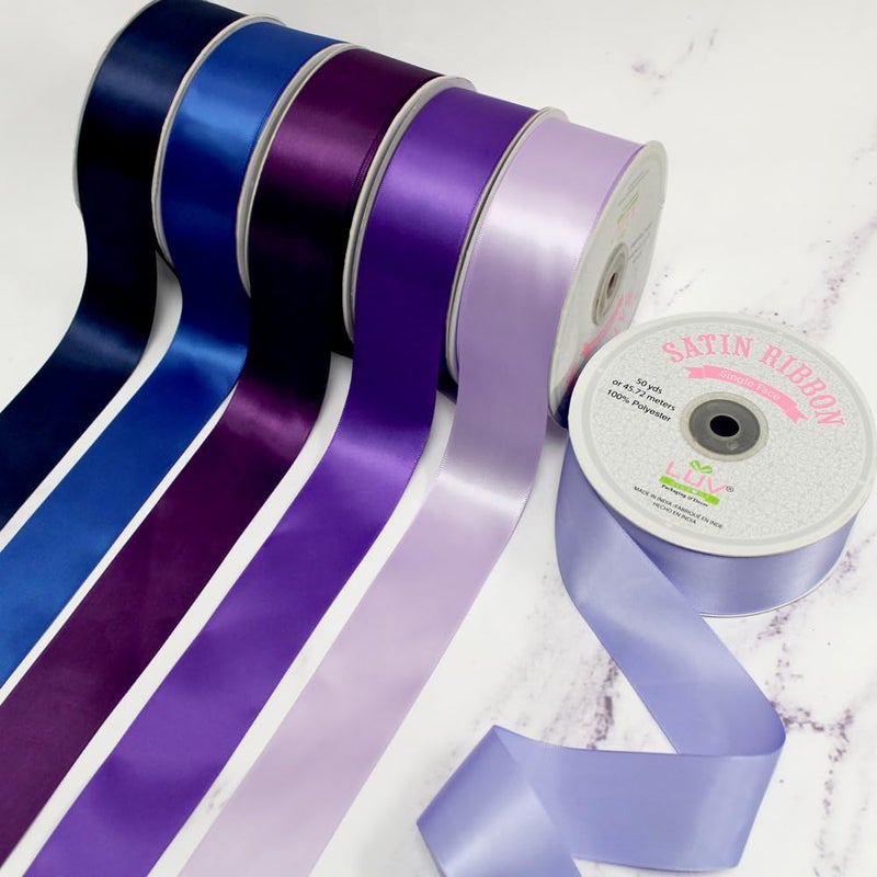 LUV RIBBONS Creative Ideas Satin Single Face 1.5" Inch Ribbon x 50 Yards,for Gift Wrapping Crafts Wedding Decoration Bows Bouquet Floral Arrangement - Image 4